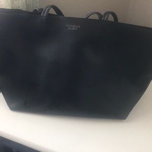 Large black Victoria secret tote